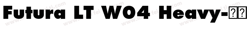 Futura LT W04 Heavy字体转换